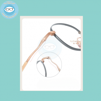 Gọng kính kim loại mã 6111